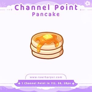 Pancake Channel Point Icon for Twitch (Digital Download)