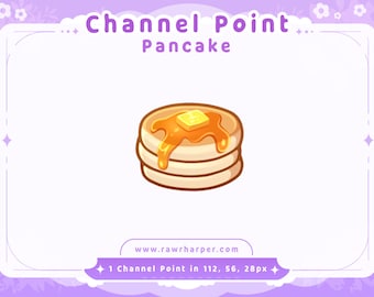 Pancake Channel Point Icon for Twitch (Digital Download)