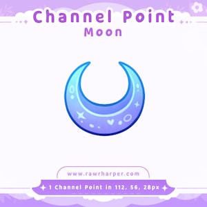 Sailor Moon Blue Crescent - Twitch Channel Point Icon (Digital Download)