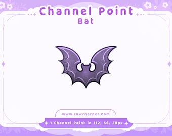 Bat Channel Points for Twitch | Twitch Channel Point Icon | Twitch Emotes | Stream Emotes | Discord | Channel Points Redeem