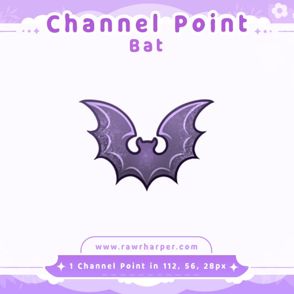Bat Channel Points for Twitch | Twitch Channel Point Icon | Twitch Emotes | Stream Emotes | Discord | Channel Points Redeem