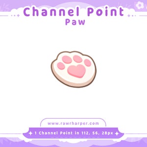 Cat Paw Channel Points for Twitch | Twitch Channel Point Icon | Twitch Emotes | Stream Emotes | Discord | Channel Points Redeem