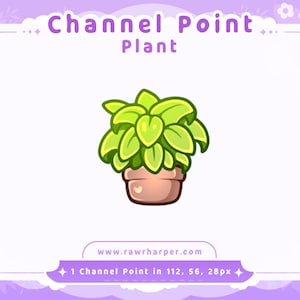 Green Plant Twitch Channel Point Icon (Digital Download)