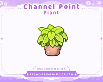 Green Plant Twitch Channel Point Icon (Digital Download)