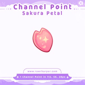 Sakura Petal Twitch Channel Point Icon (Digital Download)