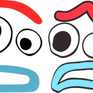 Forky face svgpngjpegepsdxfaipdf | Etsy