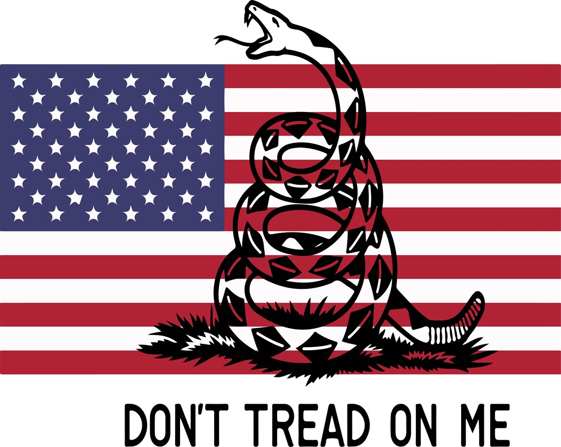 Don't tread on me flag svgpngjpegepsdxfaipdf Etsy
