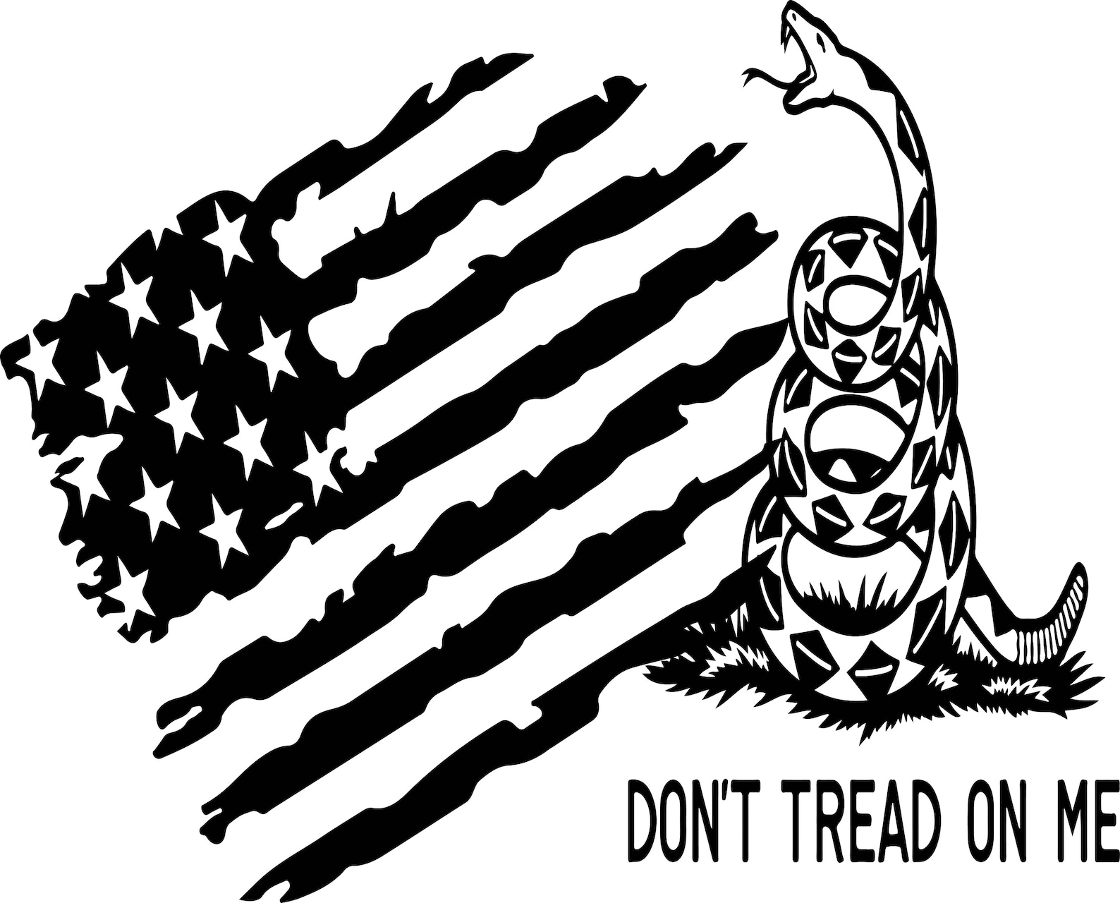 Don't tread on me flag svgpngjpegepsdxfaipdf Etsy