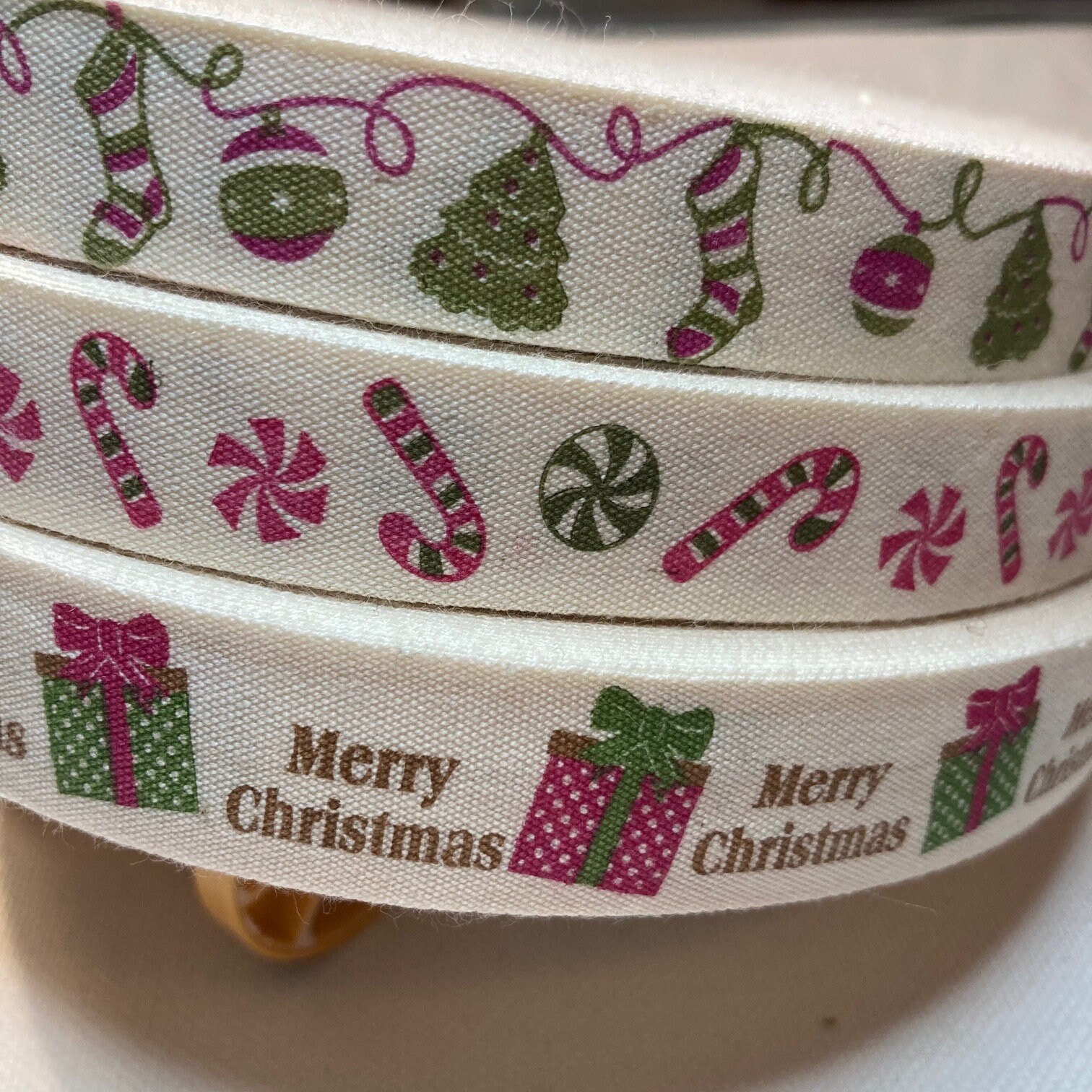 Christmas Ribbon sold by 3 metres Craft Gift Wrapping Etsy