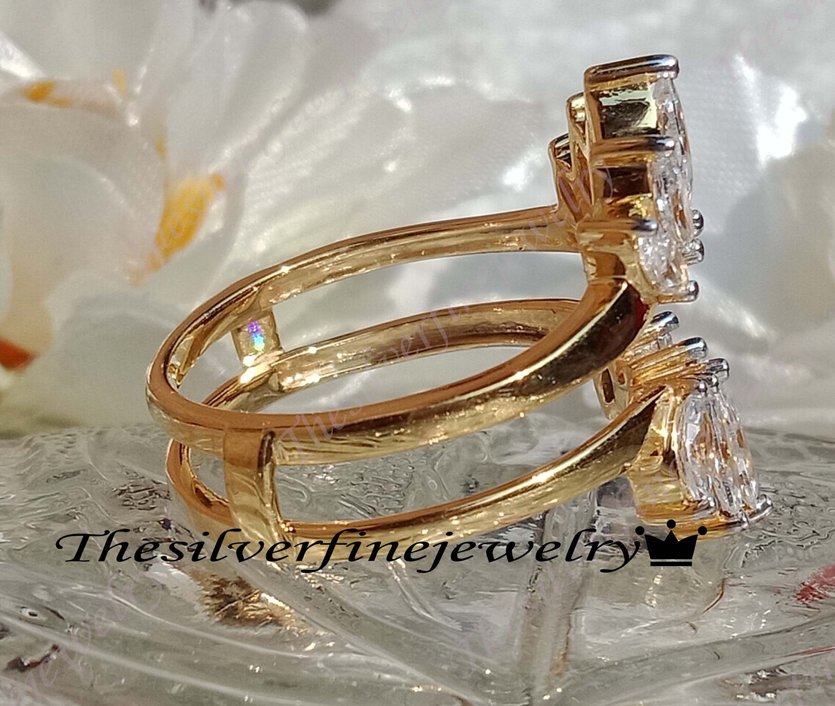 wedding bands marquise cut