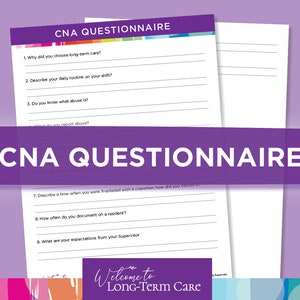CNA Interview Questionnaire