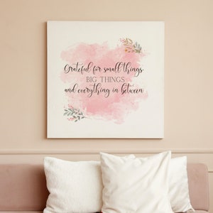 Gratitude Quote Print: Watercolor Wall Art (Digital Download)