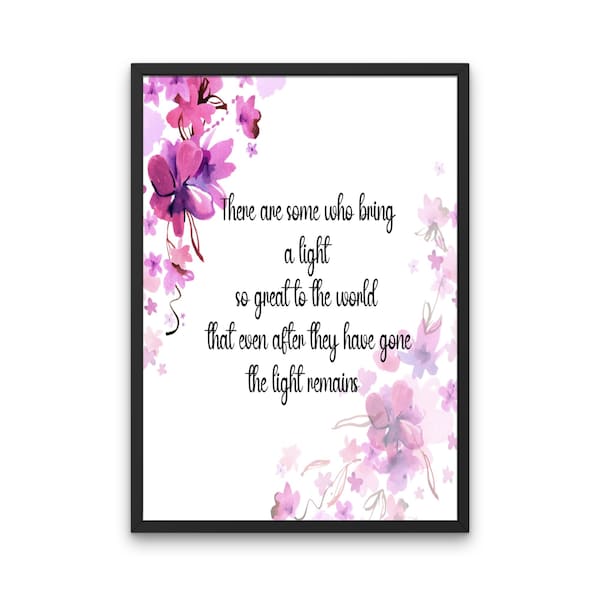 There Are Some Who Bring a Light so Great to the World - Etsy