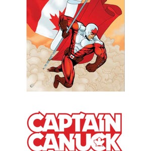 Captain Canuck, kanadischer Aufkleber, Kanada, Superheld, Aufkleber für Wasserflasche, Laptop Aufkleber, digitaler Download