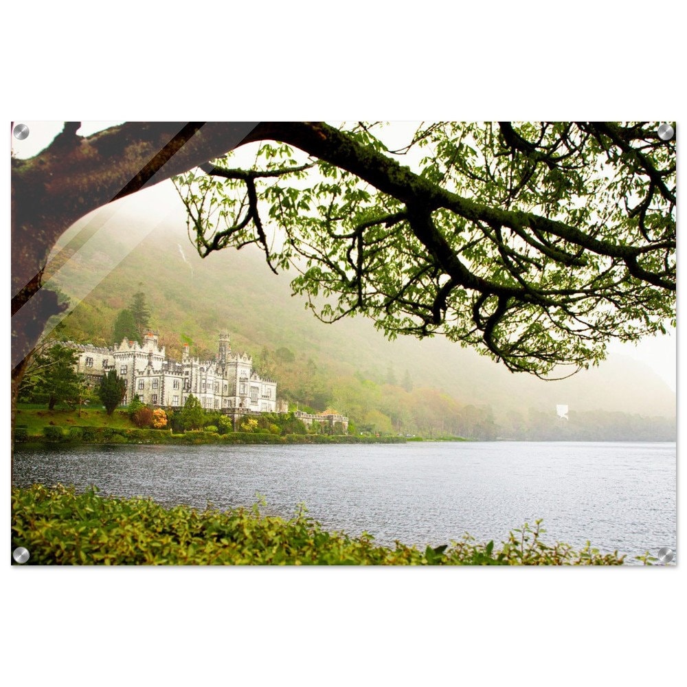 Kylemore Abbey in Distance on Acrylic Print