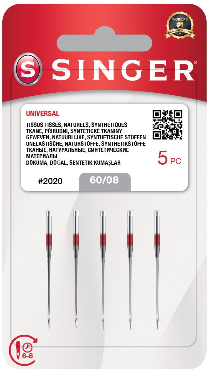 SINGER Universal Needle 2020 5 Needles Thickness 60/08 Etsy