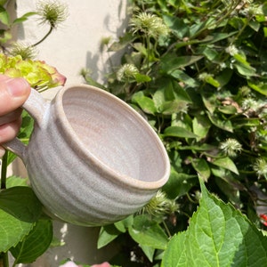 Pottery cup, tea cup pink-beige, approx. 300 or 550 ml ceramic handmade coffee cup coffee cup breakfast cup