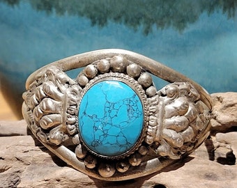 Turquoise Adjustable Cuff Bracelet