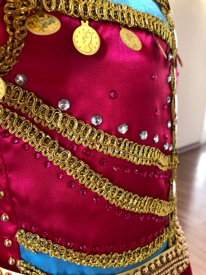 Disney Aladdin Inspired Jasmine Princess Costume Set Birthday Etsy