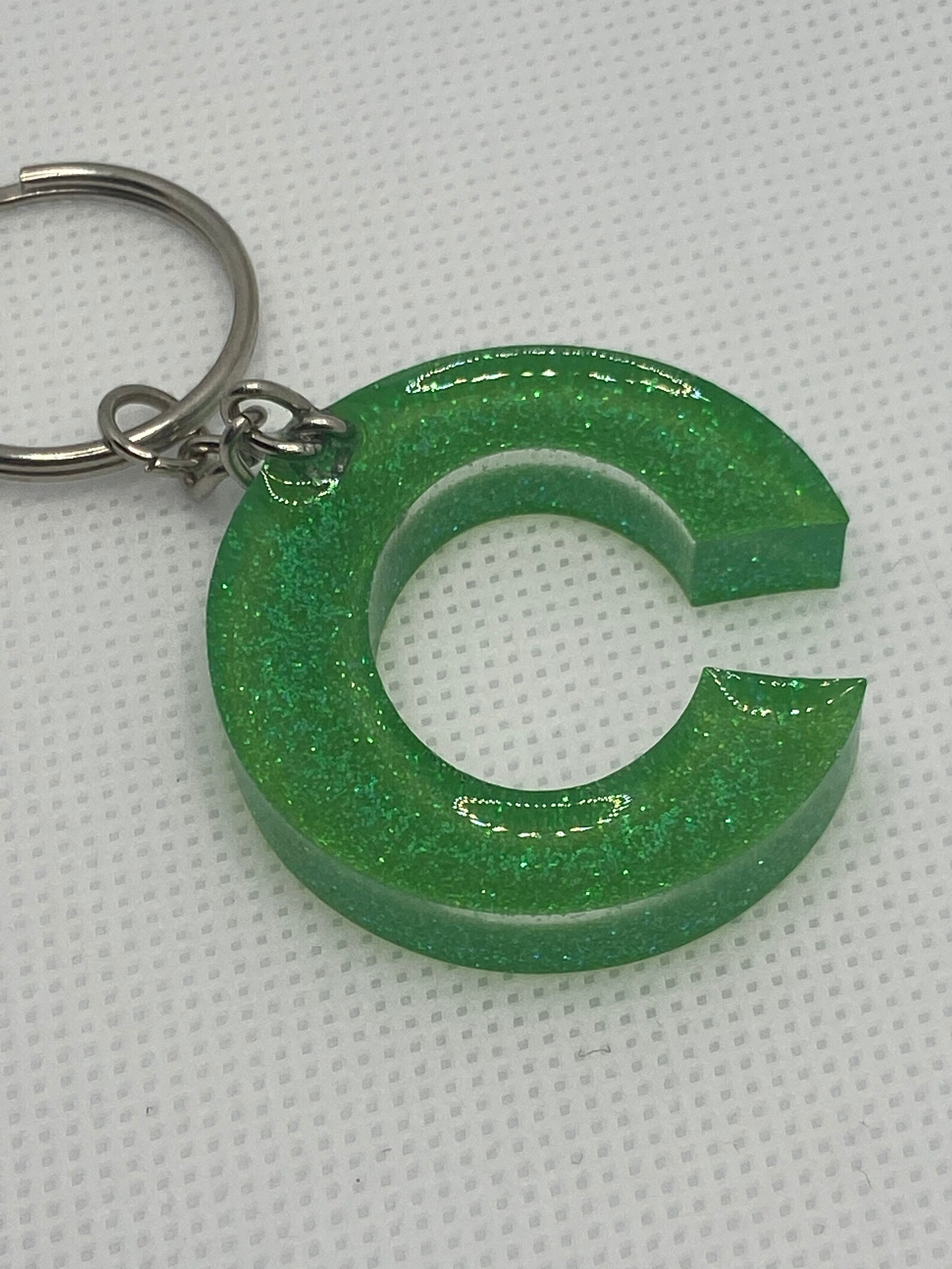 Neon Letter Resin Keychain Neon Keychain Letter Keychain Etsy