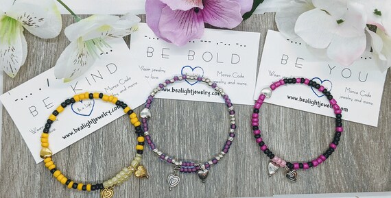 Phrase bracelets shop