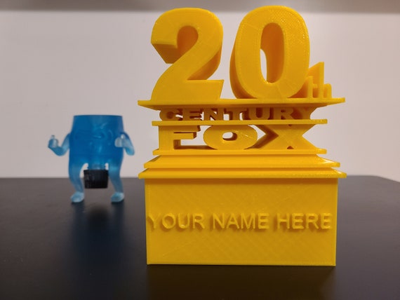 20th Century Fox Logo | Customizable Twentieth Century Toy | Personalized  Name 3D Printed Gift | Movie Style Sign | Kid Child Geek Present