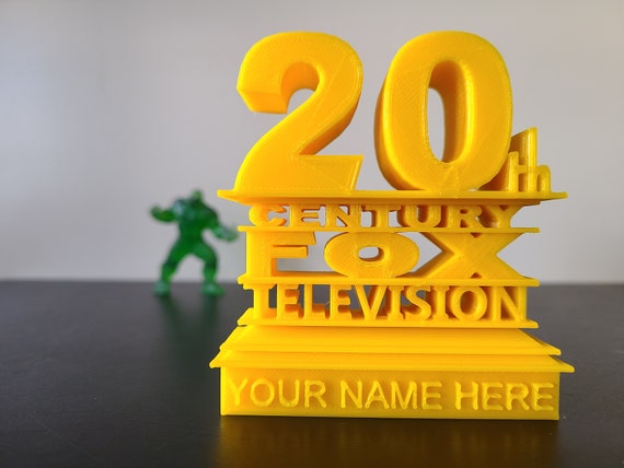 20th Century Fox Logo | Customizable Twentieth Century Toy | Personalized  Name 3D Printed Gift | Movie Style Sign | Kid Child Geek Present