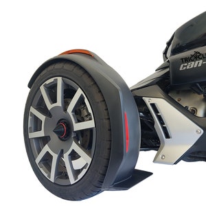 WHEEL CAPS for Can-Am Ryker 900cc Rally Sport 600cc Ace | Bundle of 3 covers | Cone Spike Accents | Trike | Motorcycle Mods & Accessories