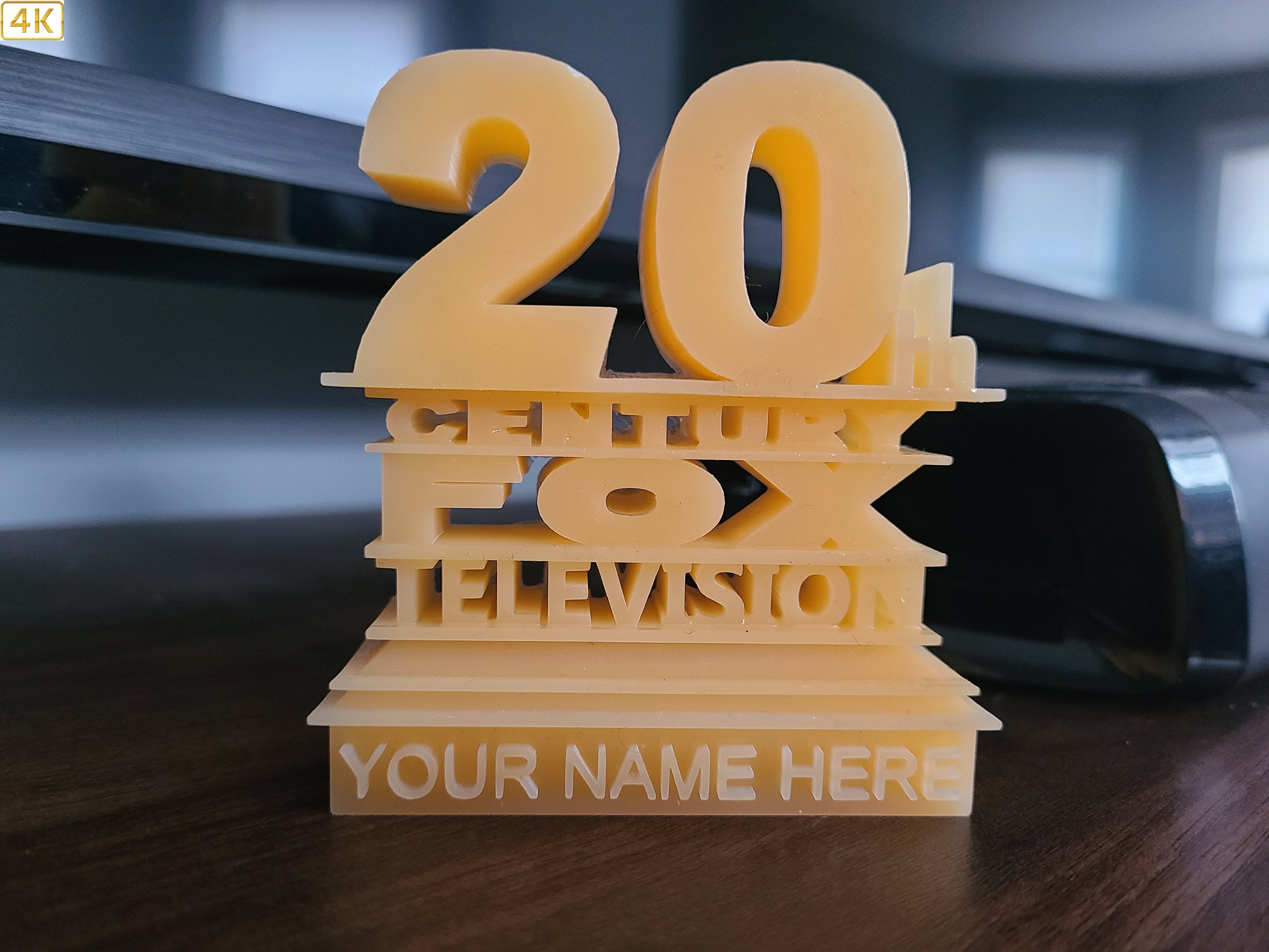 20th Century Fox Logos Puzzle, Movie Style Sign, 3D Printed Custom Gift