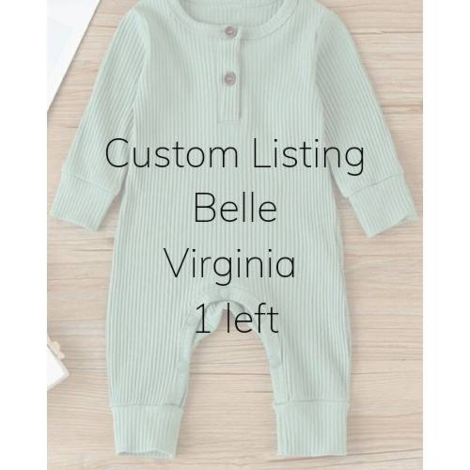 Sage green baby outfit gender neutral baby clothes ribbed Etsy