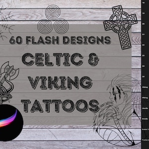 ProCreate Celtic - Nordic - Viking Symbols & Tattoo Flash - Brushes for iPad