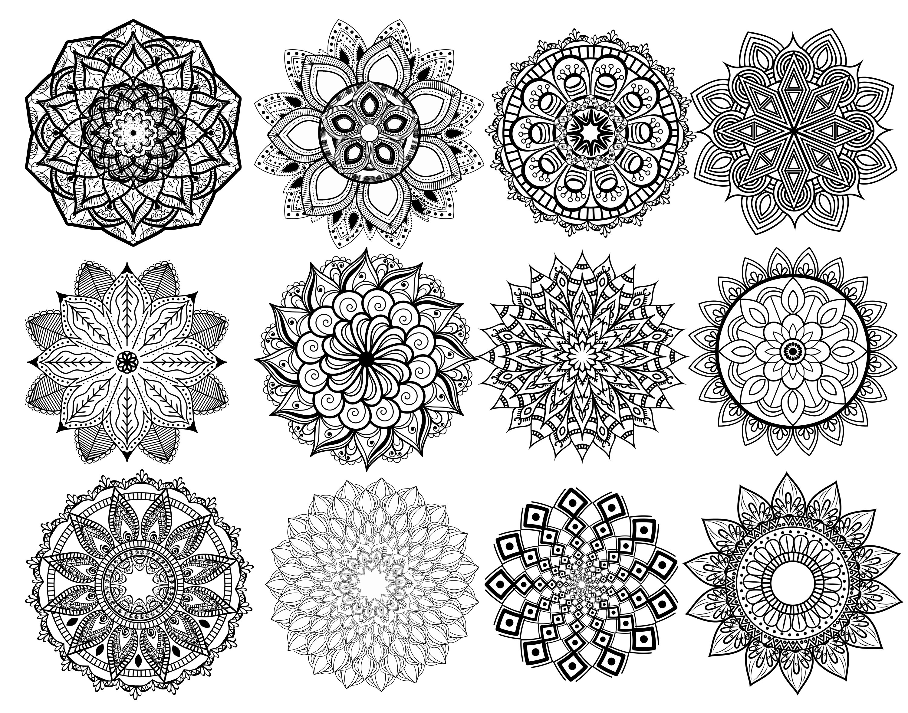 Procreate Tattoo Mandala Stamp Pack - Brush Bundle for iPad - Etsy