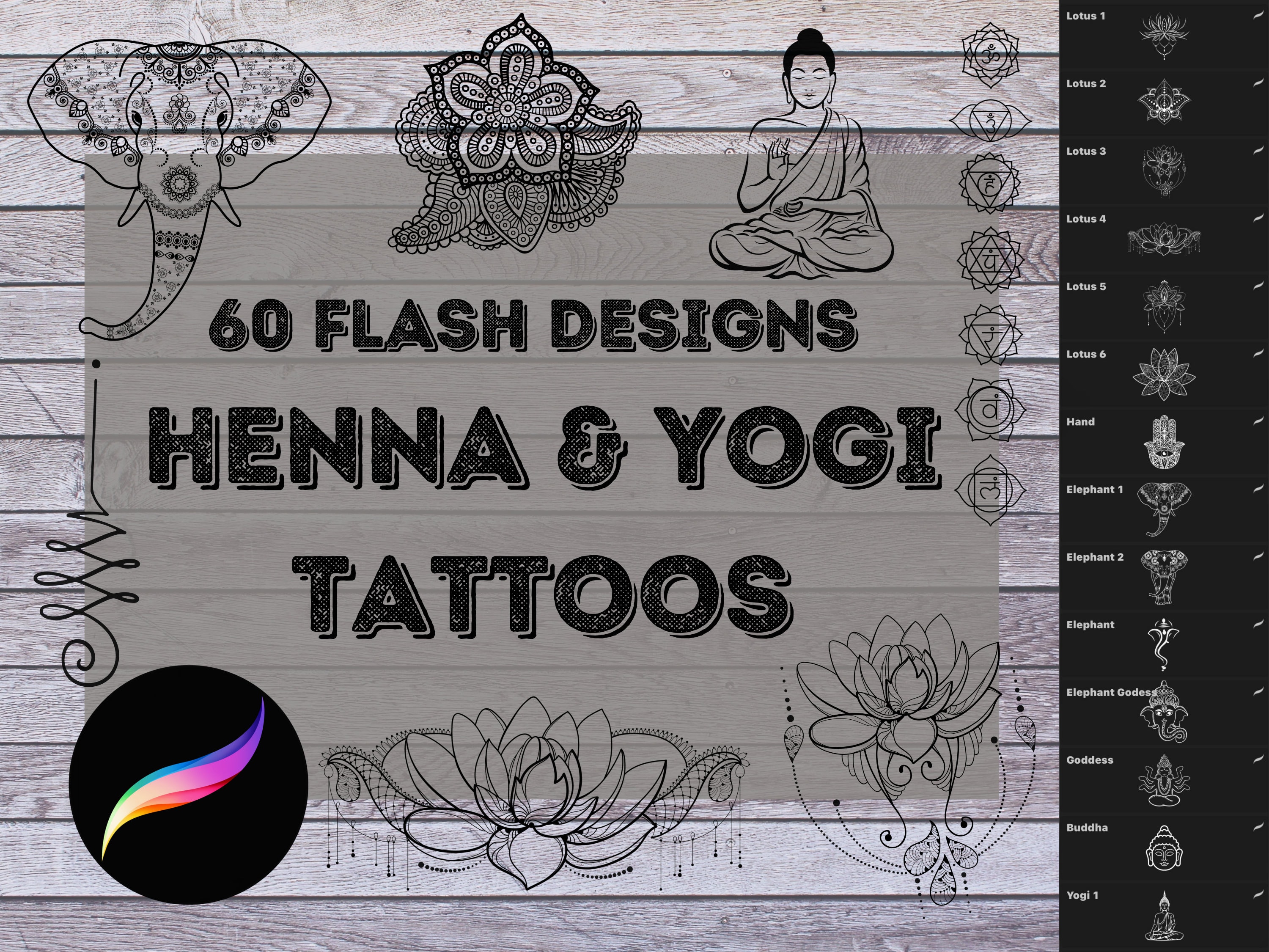 Lotus Flower String Beads Henna Tattoo Stock Vector Royalty Free  764979781  Shutterstock