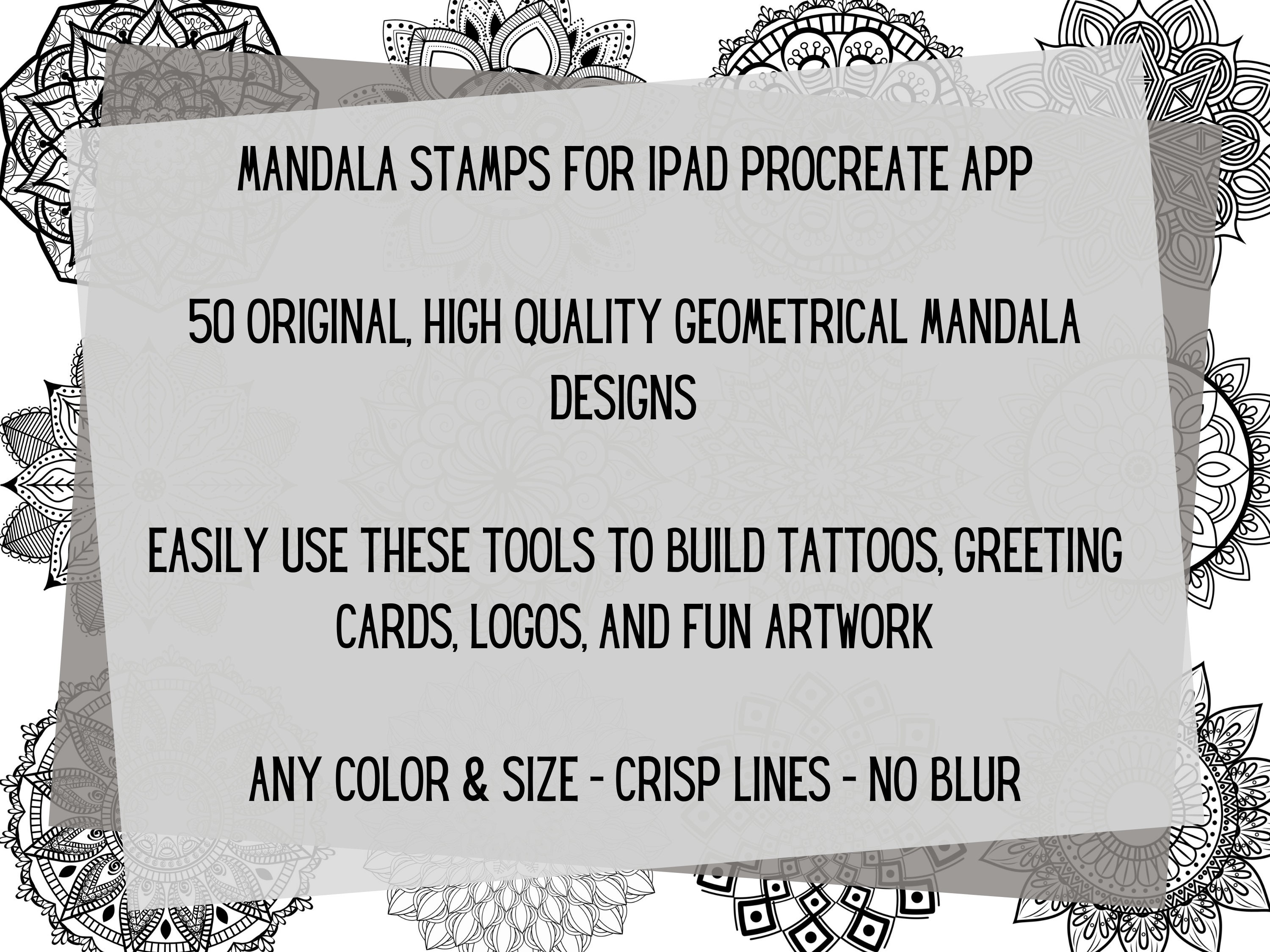Procreate Tattoo Mandala Stamp Pack - Brush Bundle for iPad - Etsy