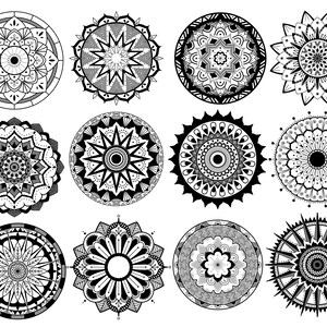 Procreate Tattoo Mandala Stamp Pack - Brush Bundle for iPad - Etsy