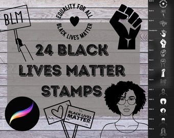 ProCreate Black Lives Matter Stamp Pack - Brushes for iPad | BLM Stamps