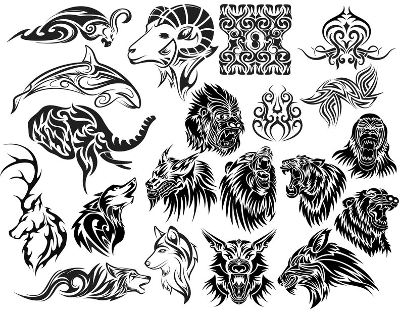 Procreate Tribal Tattoo Stamp Pack Tattoo Brushes for iPad - Etsy