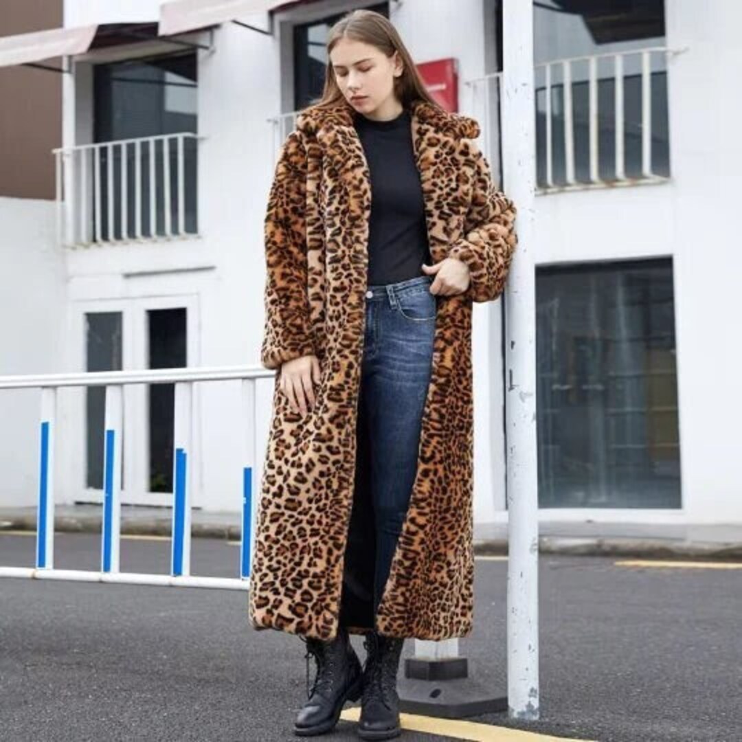 Leopard fur coat