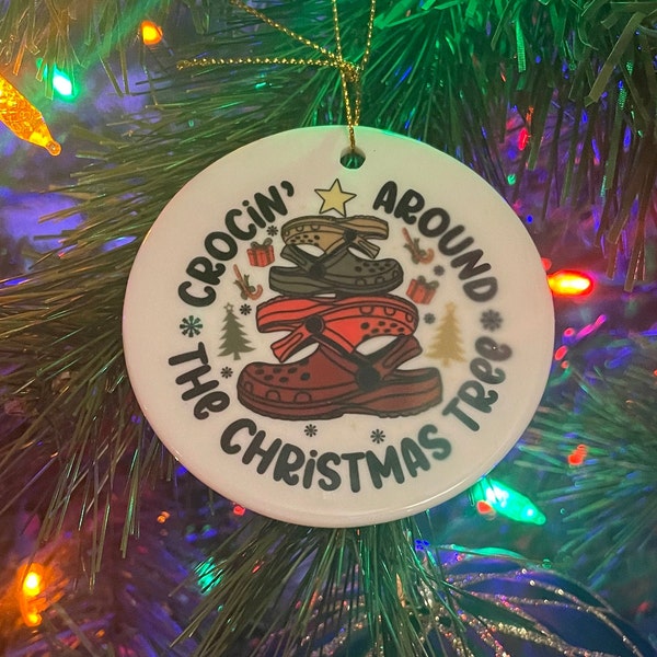 Croc Christmas Ornament Etsy