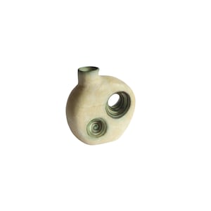 Space Age Ceramic Vase with Holes by Nikos Dazelidis, Athens 1960s