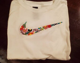nike shirt with flowers