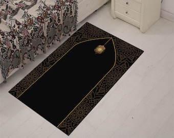 Personalized Prayer Rug: Soft Velvet Islamic Gift