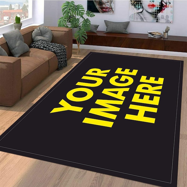 Custom Rug, Custom Image Rugs, Custom Rug with Your Logo, Custom Rug for Business, Personalized Carpet,Your Rug, Area Rug,Personalized Decor