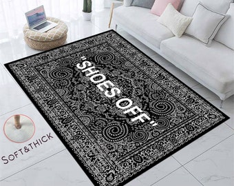 Shoes Off, Shoes Room, Keep Off Patterned, Sneakerhead, Sneaker Rug, Custom Rug, Gift, Birthday Gifts, Gifts For Yourself,Personalized Gifts