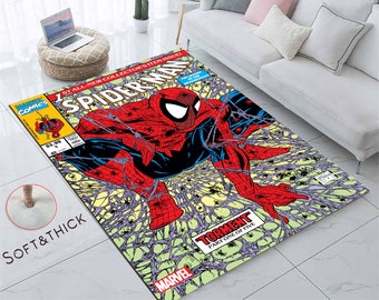 Legend Cartoon Teppich, Legende, Spiderman, Comic, Nr. 1, Erste Zahl, Fantastischer Teppich, Spiderman Teppich, Dekor Teppich, Spider Man, Film Comics Teppich