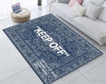 Navy Blue Rugs, Keep Off Rug, Keepoff, Keep off Carpet, Keep, For Living Room, Fan Area Rugs, Popular Rug, Personalized Gift Rug, Themed Rug