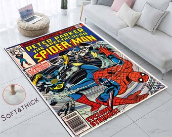 Spiderman, Spider Man, Legend Cartoon Teppich, Legende, Comic, The Amazing Spider Man, Fantastischer Teppich, Spiderman Teppich, Dekor, Teppich, Film Comics