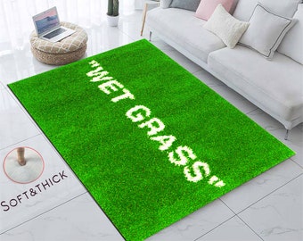 Wetgrass, Wet Grass, Light Green Rug, Not Plush, Thick and Soft Rug, Popular Rug, Fashion Rug, Home Sweet Home Rug, Indoor Rug, Door Mat Rug