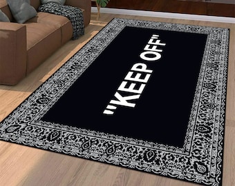 Keep Off, Keep Off Rug, Keepoff, Keep, Off, Black Rug, Black and White Rug, Living Room Rug, Popular Rug, Fantastic Rug, Modern Design Rug