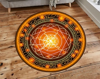 Magic Spell Ring, Magical Circle Rug, Symmetry, Alchemy Circle, Оccult circle, Sacred Geometry, Gothic Interior, Magic Circle Rugs, Circle